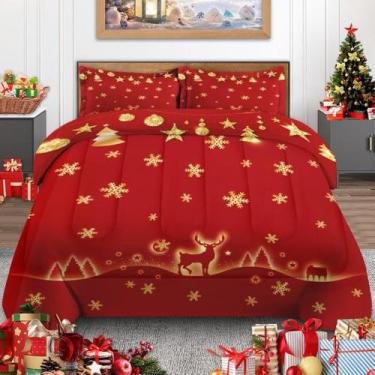 Imagem de Conjunto de edredom Nesphy Christmas Shining Fir Tree King Size