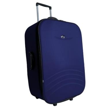 Imagem de Mala de Viagem 28Kg com zíper Expansor Forrada e Resistente (Azul)