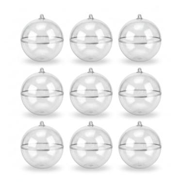 Imagem de Bola de Natal Transparente Acrílico - 7cm (6)