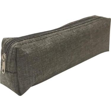 Imagem de Estojo Tecido Retangular Basic 1 Zíper Sortido - KIT