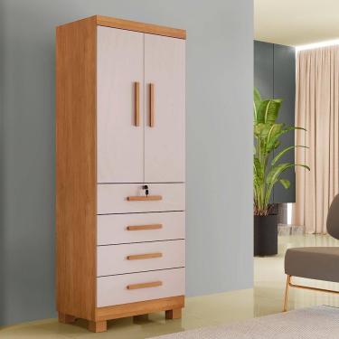 Imagem de Armário Multiuso New Aurora 2 Portas 4 Gavetas Cin/off