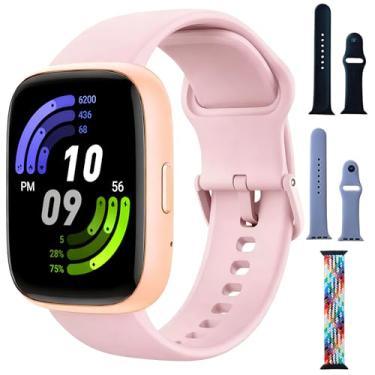 Imagem de Relogio Smartwatch Feminino e Masculino,Smartwatch GPS,Tela HD de 1,85" Full Touch, Modos Esportivos, Inclui 3 Pulseiras, Compatível com Android iOS amarelo