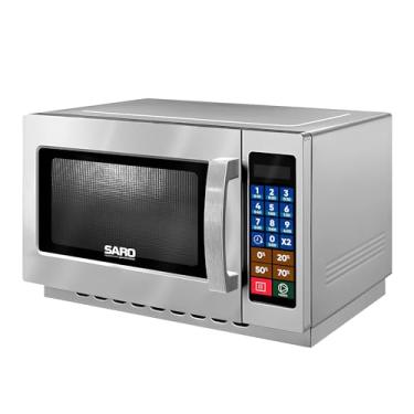 Imagem de SARO MC22 Micro-ondas Industrial, 34L, 1000W, 100 Receitas Programáveis, Gabinete em Inox, 34,3 x 55,3 x 48,8 cm