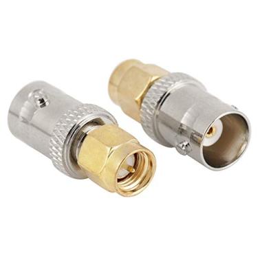 Imagem de 2pcs BNC para Adaptador SMA, Conector de RF Coaxial para Conexão de Antena, Desempenho de Ouro, Desempenho Duradouro, Alta Confiabilidade