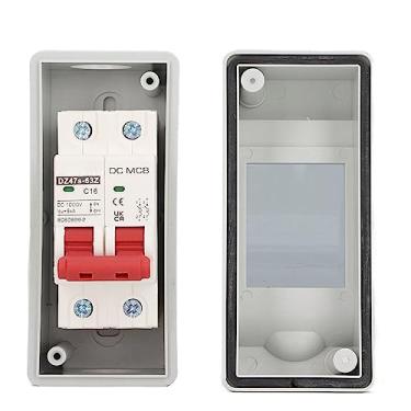 Imagem de Disjuntor de Circuito Em Miniatura DC 16A, IP65 Impermeável, Tamanho Compacto, Adequado para o Fotovoltaico Solar e Energia Solar, Cobertura Transparente para Verificação, Dz47s
