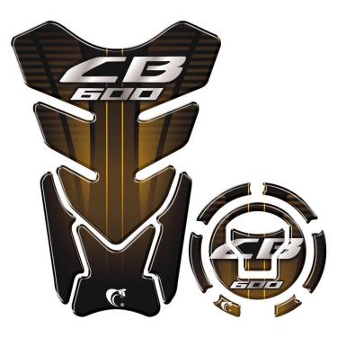 Imagem de Adesivo Protetor Tanque E Bocal Honda Cb 600 + 2018 Dourado