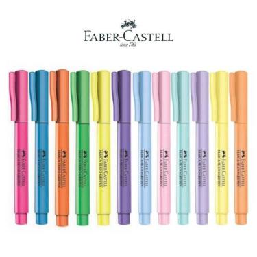 Imagem de Marca Texto Marcador Grifpen FABER CASTELL Pastel Neon 12 - Faber-Cast