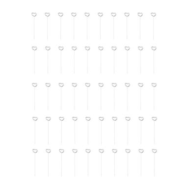 Imagem de Porta-cartões florais escolhe formato de coração fio de metal foto braçadeira 50 unidades romântica elegante mesa nome número porta notas memorando para festa de casamento