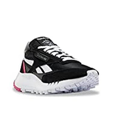 Imagem de Reebok Tênis feminino clássico Legacy, Preto/branco/rosa, 9