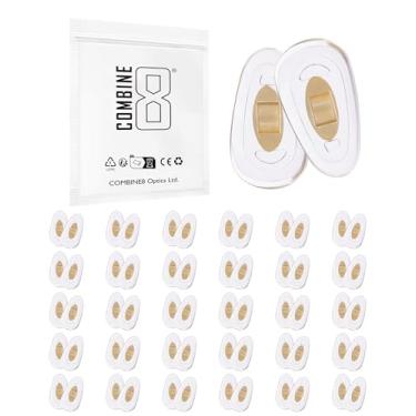 Imagem de Combine8 Almofadas de nariz para óculos, 30 pares de almofadas de nariz de silicone macio dourado transparente para óculos Oakley Fuller OX3227/Savitar OO6047/Tincup Series OX3184/OX5094/OX5099