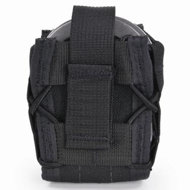 Imagem de Coldre de algemas, estojo para algemas, bolsa de punho superior aberta para cinto de serviço/colete tático (Nylon-Preto)