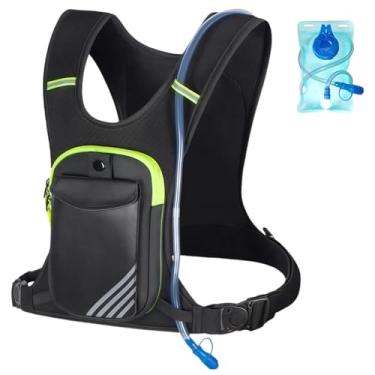 Imagem de Colete de hidratação para corrida com bexiga de água de 800 ml, colete de corrida minimalista leve para mulheres e homens com suporte de telefone, armazenamento extra para caminhadas, ciclismo e