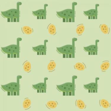 Imagem de Papel De Parede Infantil Dinossauros E Ovos