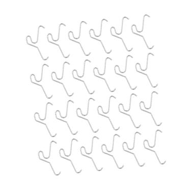 Imagem de Generic Conjunto de 24 ganchos para tijolos, suportes para tijolos em aço inoxidável, grampos organizadores de parede sem furos para escritório, jardim, sala