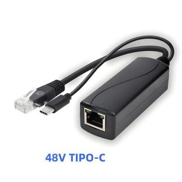 Imagem de Fonte De Alimentação Splitter POE 48V Para 5V 12V Para Huawei Hikvisio