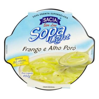 Imagem de Sopa de Frango e Alho Poró Light Sacia 450g