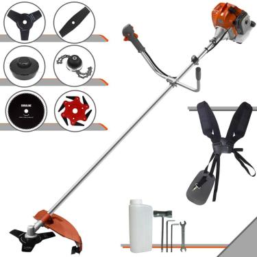 Imagem de Roçadeira À Gasolina RL520ACNTK Tekna 52cc 2T 2HP Completa Com Carretel + Faca 2 Pontas + Faca 3 Pontas + Faca 6 Pontas + Faca 80 Dentes + Trimmer