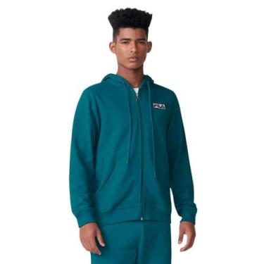 Imagem de Jaqueta Fila Essencial Com Capuz Masculina - Verde G, Verde, G
