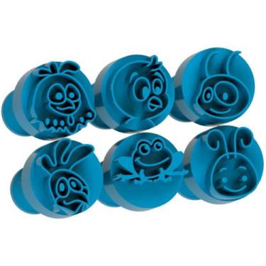 Imagem de Kit Carimbo Marcador Brigadeiros GALINHA PINTADINHA Molde Festa Confei