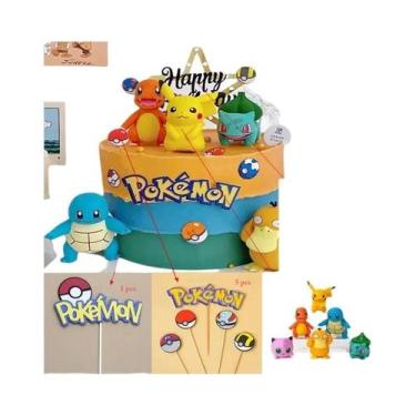 Imagem de Suprimentos Para Decoração De Bolo Pokémon 13 Peças Suprimentos Para F