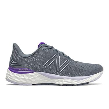 Imagem de New Balance Fresh Foam 880 V11 Tênis de corrida feminino, Cinza/violeta profunda, 38