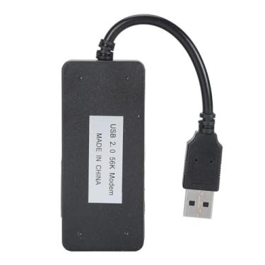 Imagem de Luocute Modem de Dados de Fax Discado Externo USB 56K, Portas RJ11 Duplas Suportam Identificador de Chamadas Modem de Fax de Laptop de Computador Com Circuito de Defesa Anti-trovão
