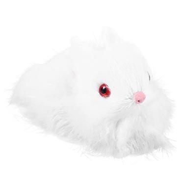 Imagem de 1 Estatueta realista de coelhinho da Páscoa, enfeite para decoração de casa, adorno fofo para decoração de casa de Páscoa e celebrações festivas