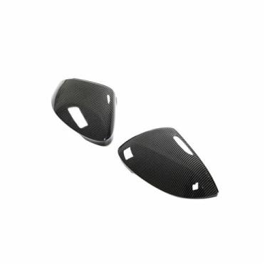 Imagem de Capas de asa 1 par para Vw para Golf 8 Mk8 para GTI para Assist 2020-2022 Capa de espelho retrovisor de asa lateral acessórios de carro capa de visão traseira externa (aparência de fibra de carbono)