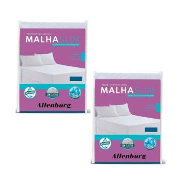 Imagem de kit 2 Protetores De Travesseiro Impermeavel Altenburg Slim 50x70