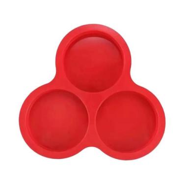 Imagem de Forma De Silicone Para Ovos Com 3 Cavidades Reutilizável Para Air Frye