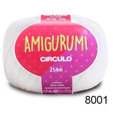 Imagem de LINHA AMIGURUMI 125G COR 8001 BRANCO - Círculo