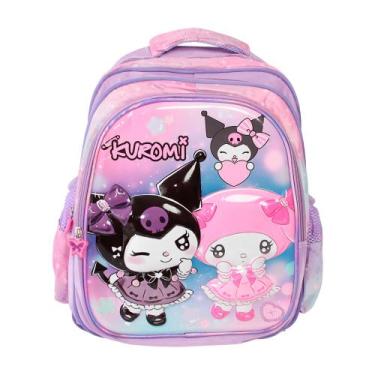 Imagem de Mochila Escolar Feminina Grande Personagem Costas Estampa 3D - Plike