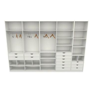 Imagem de Kit Closet Armário Colmeia Roupeiro Cabideiro M66 100% Mdf - VETORIAL 