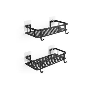 Imagem de KIT 2 Suporte Porta Shampoo Prateleira Ventosa Parede Banheiro