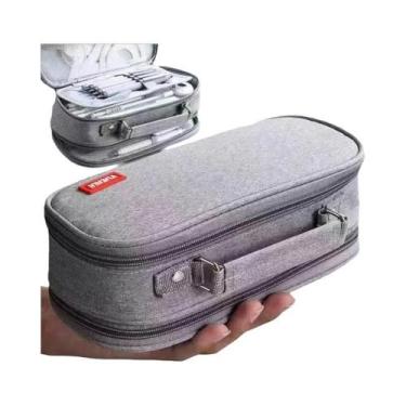 Imagem de Estojo De Lápis Portátil Multifuncional De Grande Capacidade Para Meni