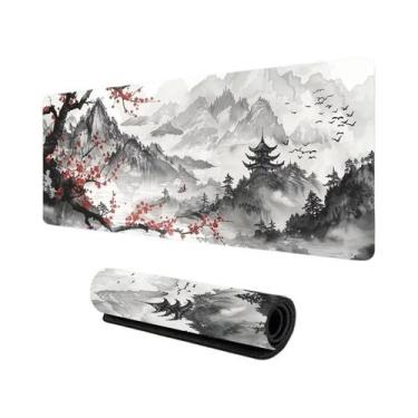 Imagem de Grande Mouse Pad Antiderrapante De Silicone Para Jogos Com Vista De Mo