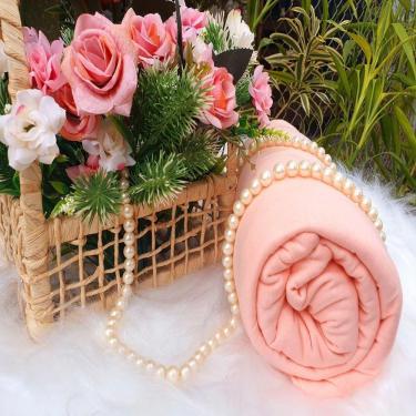 Imagem de Lençol Avulso Malha 100% Algodão King Size Salmão 1pç