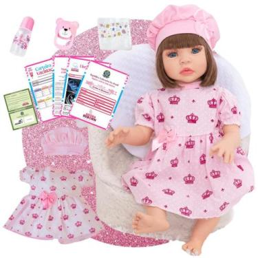 Imagem de Bebê Reborn Boneca Realista Em Silicone Promoção Pode dar Banho - Ador
