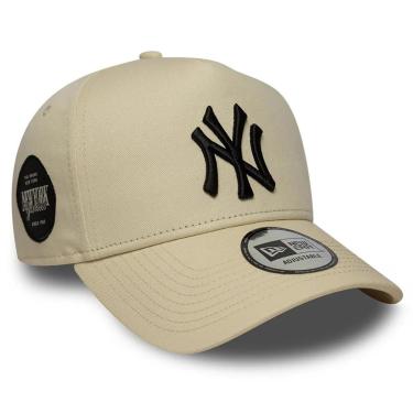 Imagem de Boné New Era 9FORTY A-Frame New York Yankees MLB Patch Bege-Unissex
