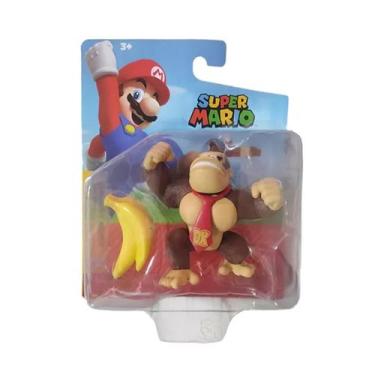 Imagem de Super Mario - Boneco Donkey Kong 6Cm Com Banana - Sunny