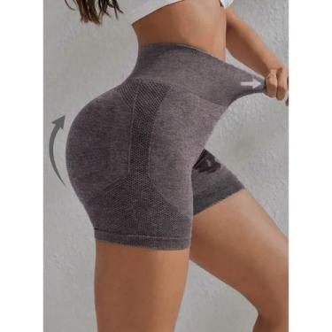 Imagem de Kit par: Até 10 Shorts Academia Empina Bumbum Cintura Alta  Várias Cor