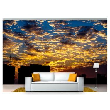 Imagem de Papel De Parede Cidade Prédios Por Do Sol 3D 6M² Ncd236