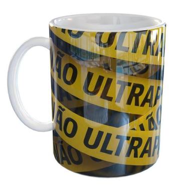 Imagem de Caneca Porcelana Investigação Faixa Não Ultrapasse - Pense Canecas, Br