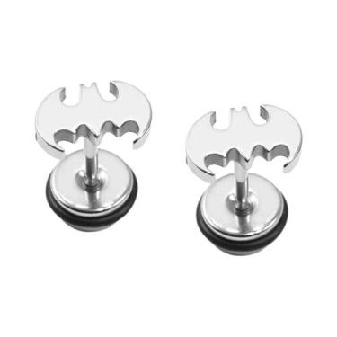 Imagem de Brincos De Aço Inoxidável Com Design De Morcego, Golfinho, Crânio, Rai