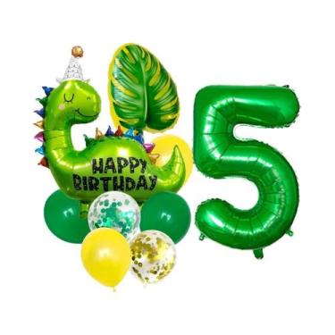 Imagem de Conjunto De Balões De Aniversário Com Tema Dinossauro Jurássico, Balõe