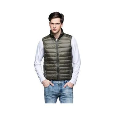 Imagem de Colete Masculino De Plumas De Pato Branco Para Outono E Inverno, Casua