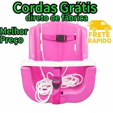 Imagem de Balanço Infantil + PRESENTE SURPRESA Bebê Rosa Brinquedo - Baby kids