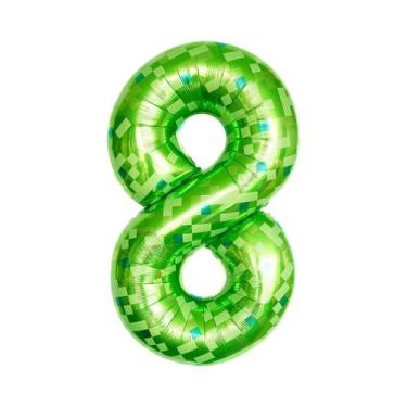Imagem de Balões Gigantes Verdes De 40 Polegadas Com Números De 0 a 9 Para Decor