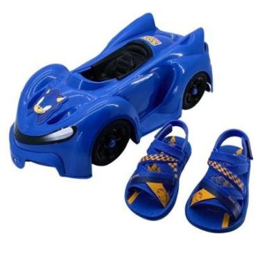 Imagem de Sandália Grendene Sonic Fast Car 23294 - Infantil-Masculino