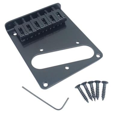 Imagem de Ponte guitarra telecaster com 6 saddles Preta MXP